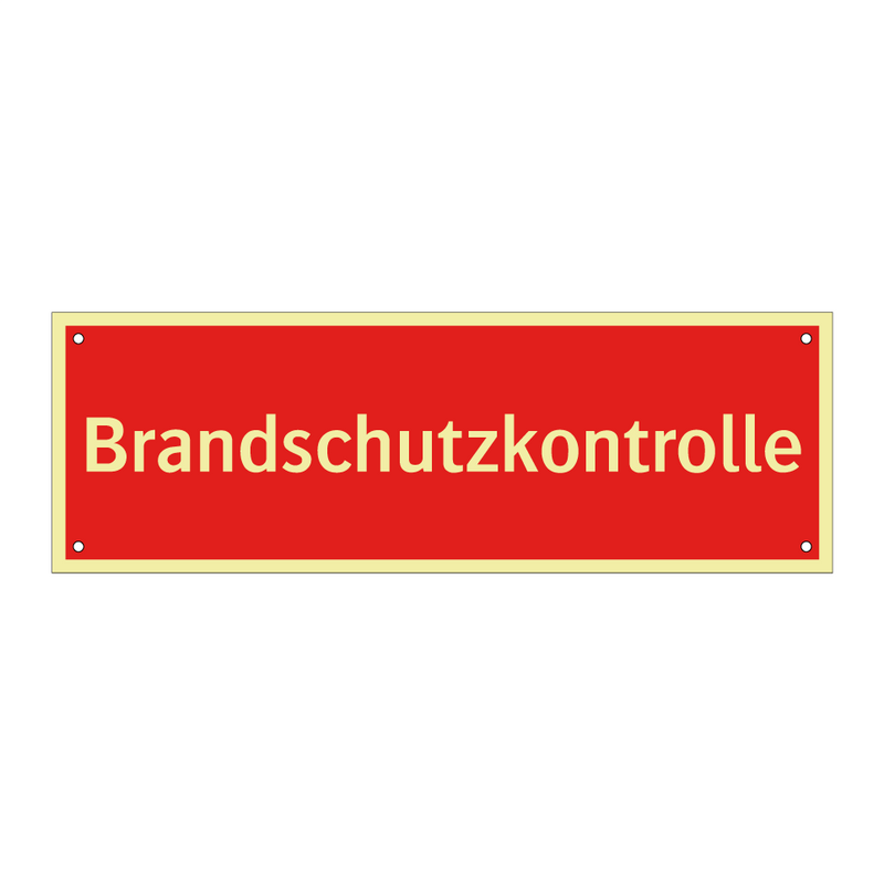 Brandschutzkontrolle