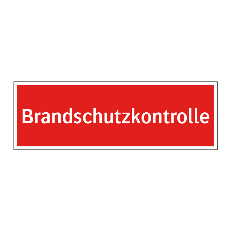 Brandschutzkontrolle