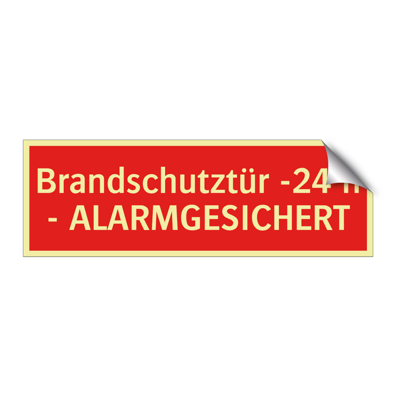 Brandschutztür -24 h - ALARMGESICHERT