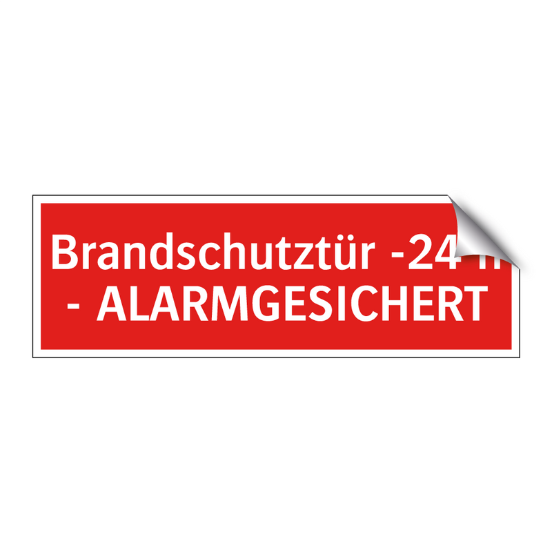 Brandschutztür -24 h - ALARMGESICHERT