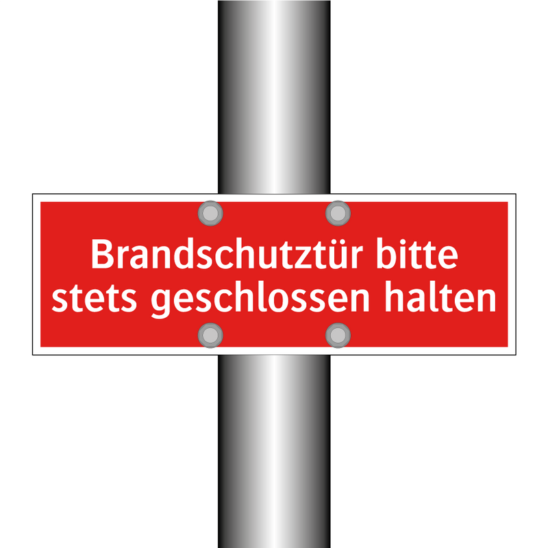 Brandschutztür bitte stets geschlossen halten