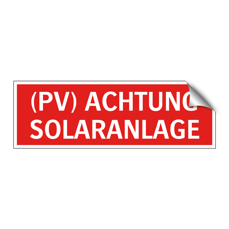 (PV) ACHTUNG SOLARANLAGE