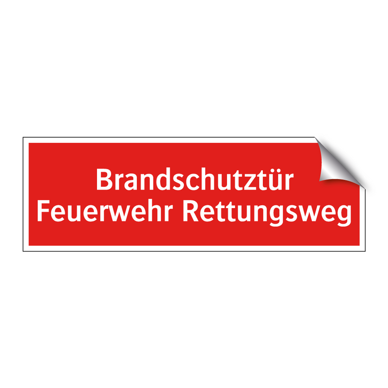 Brandschutztür Feuerwehr Rettungsweg