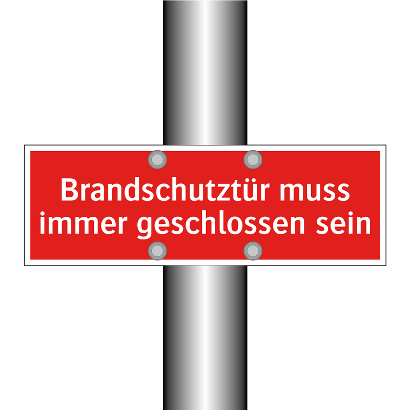 Brandschutztür muss immer geschlossen sein