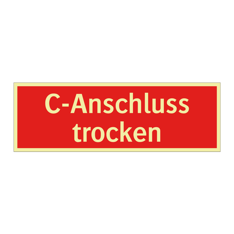 C-Anschluss trocken