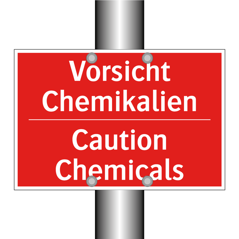 Vorsicht Chemikalien - Caution Chemicals