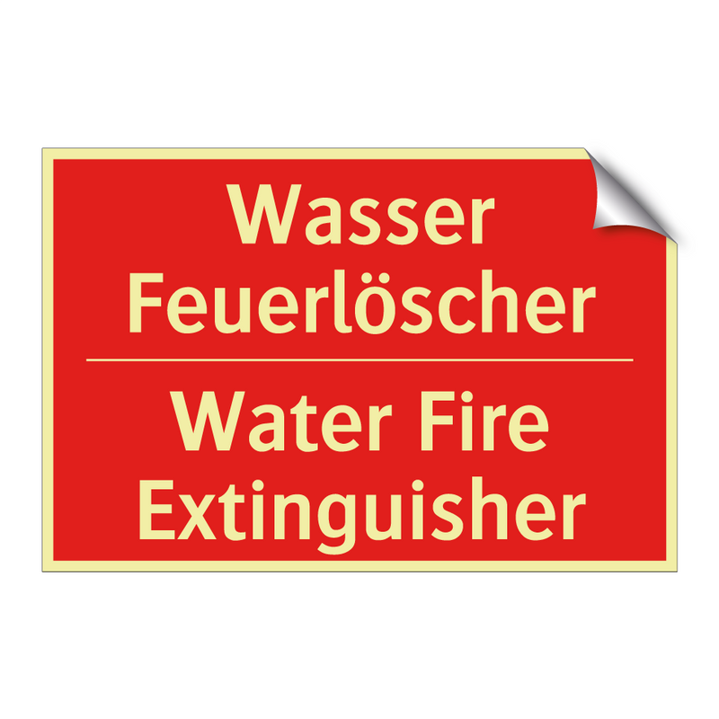 Wasser Feuerlöscher - Water Fire Extinguisher