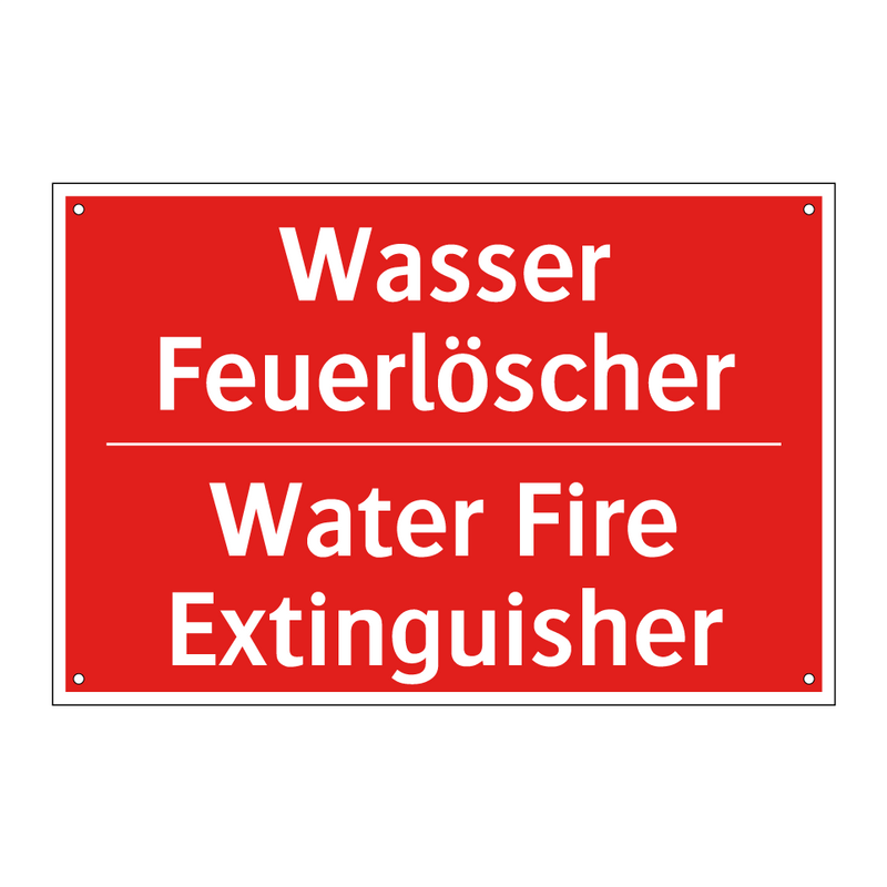 Wasser Feuerlöscher - Water Fire Extinguisher