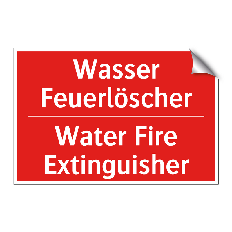 Wasser Feuerlöscher - Water Fire Extinguisher