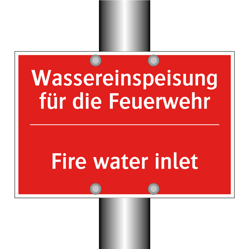 Wassereinspeisung für die Feuerwehr/.../ - Fire water inlet