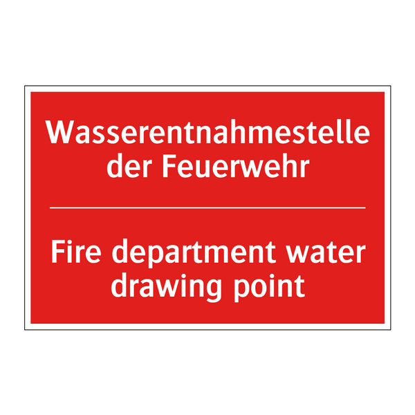 Wasserentnahmestelle der Feuerwehr/.../ - Fire department water drawing /.../