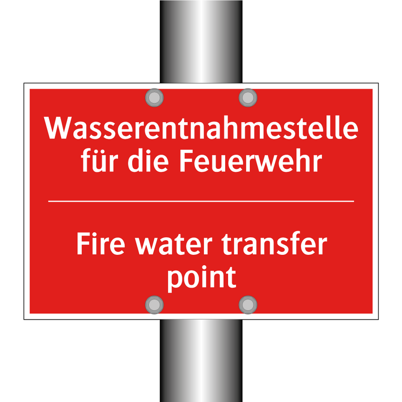 Wasserentnahmestelle für die Feuerwehr/.../ - Fire water transfer point