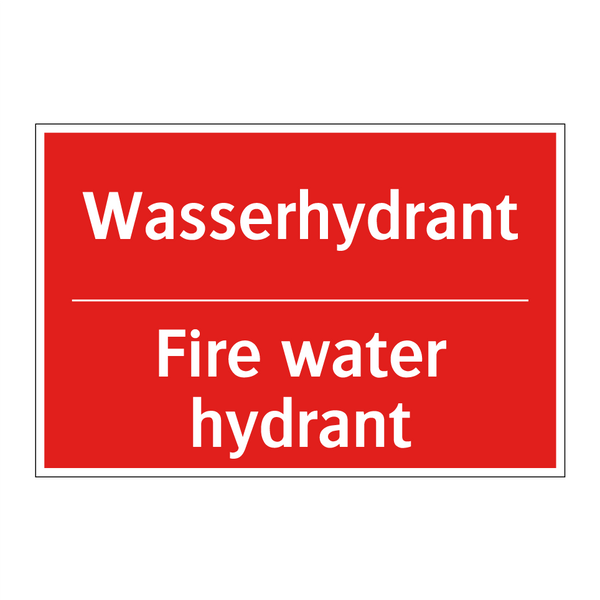 Wasserhydrant - Fire water hydrant