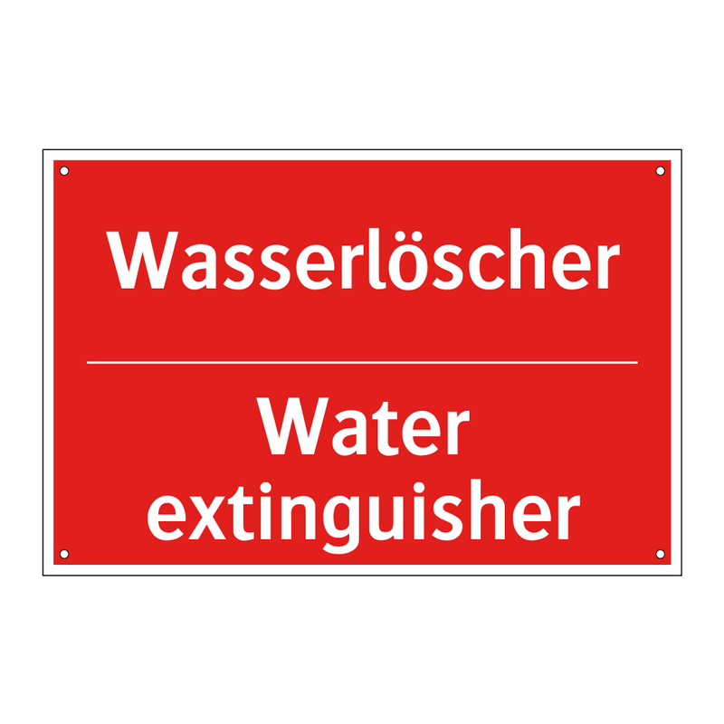 Wasserlöscher - Water extinguisher