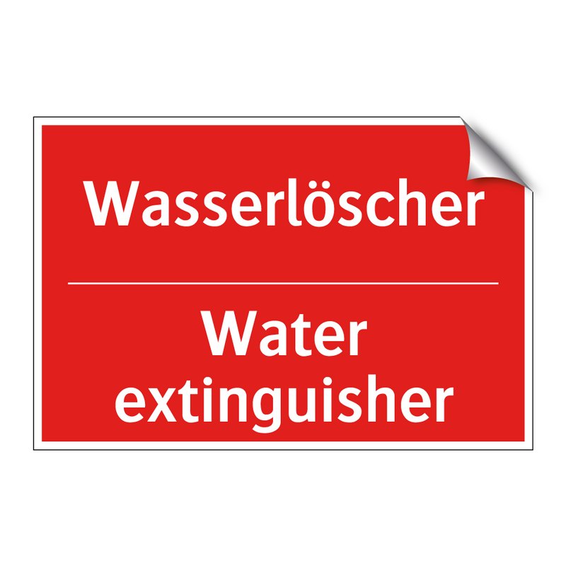 Wasserlöscher - Water extinguisher