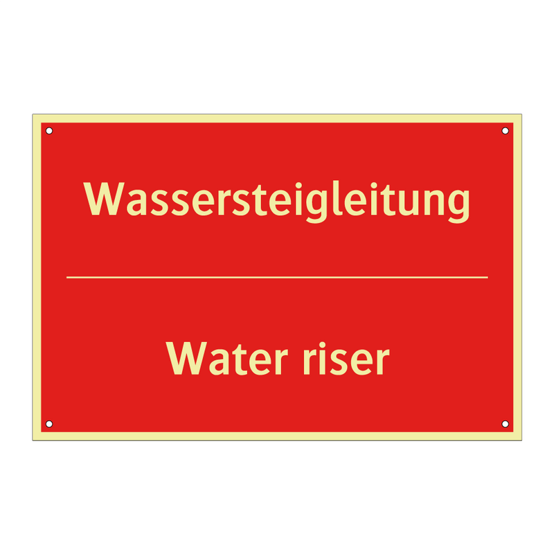 Wassersteigleitung - Water riser