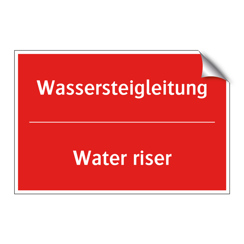 Wassersteigleitung - Water riser