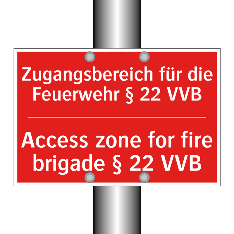 Zugangsbereich für die Feuerwehr /.../ - Access zone for fire brigade § /.../