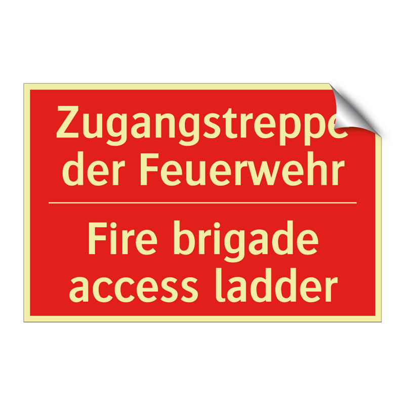 Zugangstreppe der Feuerwehr - Fire brigade access ladder