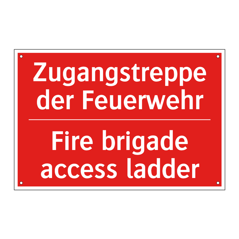 Zugangstreppe der Feuerwehr - Fire brigade access ladder