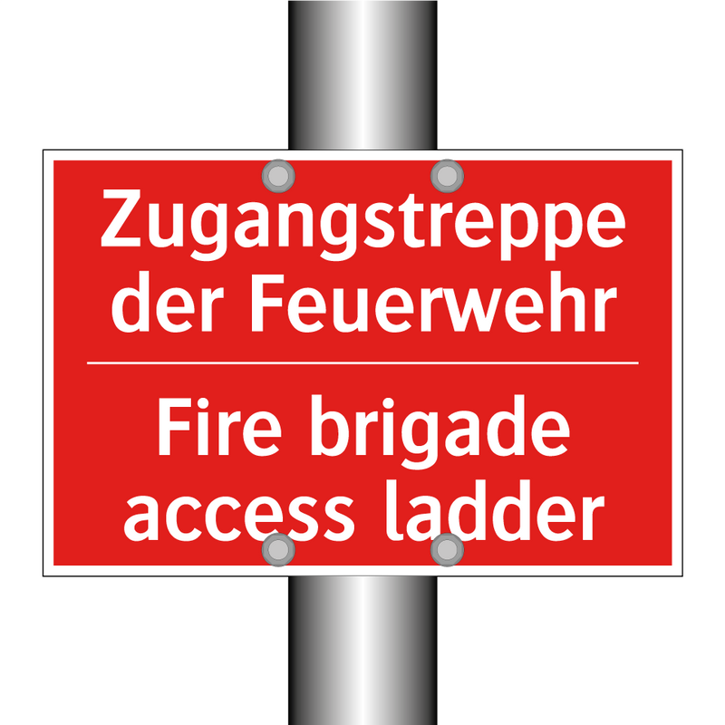 Zugangstreppe der Feuerwehr - Fire brigade access ladder