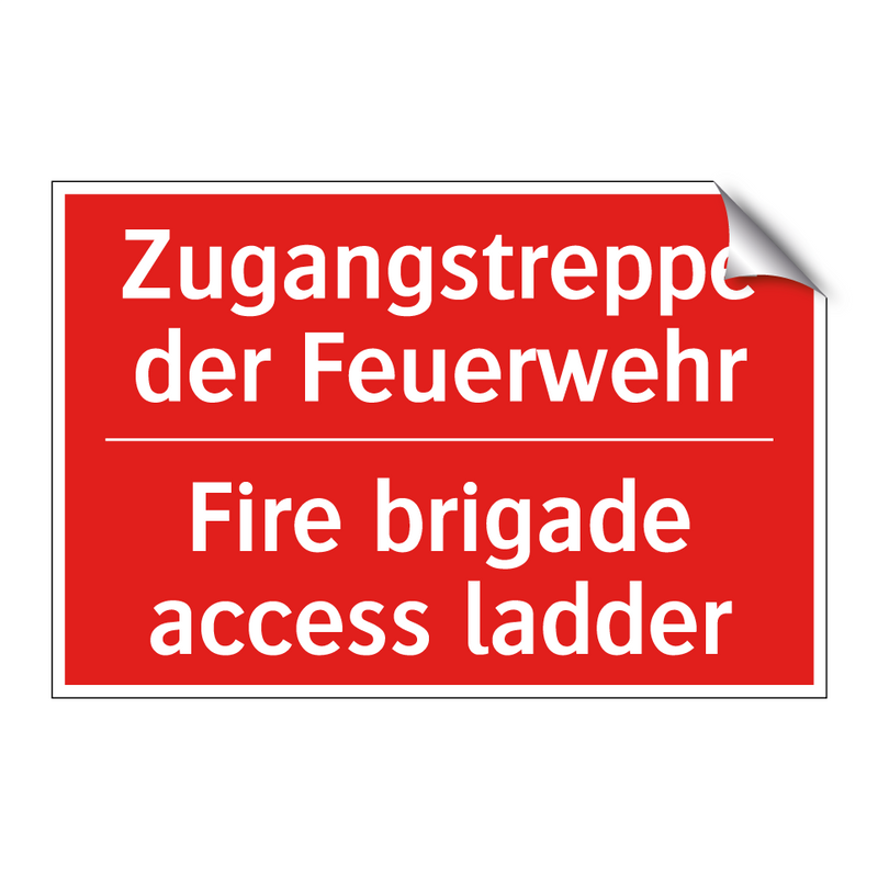 Zugangstreppe der Feuerwehr - Fire brigade access ladder