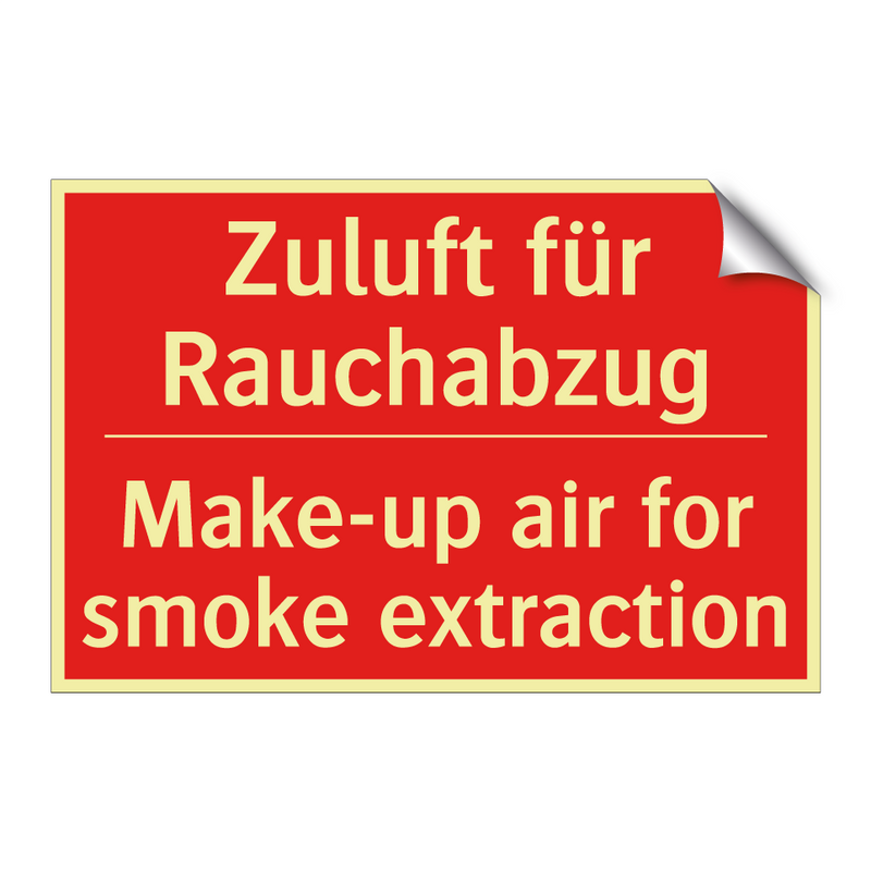 Zuluft für Rauchabzug - Make-up air for smoke extraction/.../