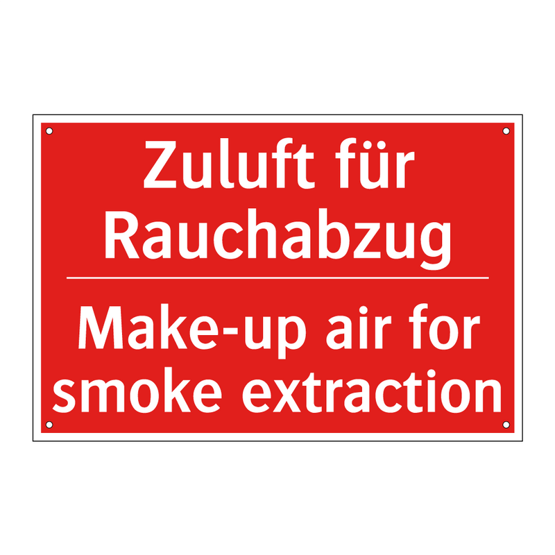 Zuluft für Rauchabzug - Make-up air for smoke extraction/.../