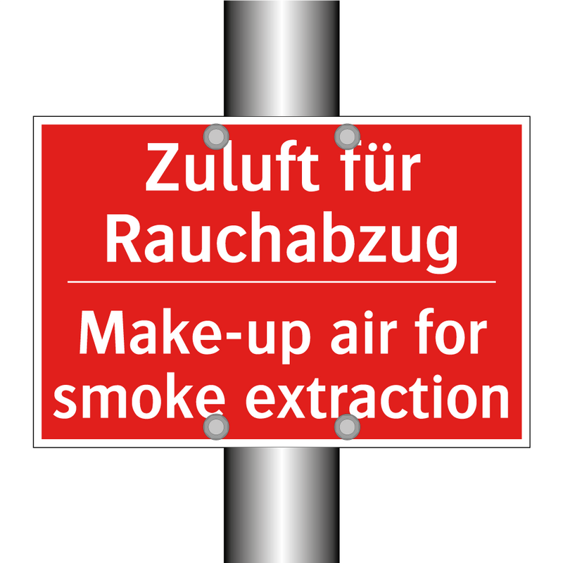 Zuluft für Rauchabzug - Make-up air for smoke extraction/.../