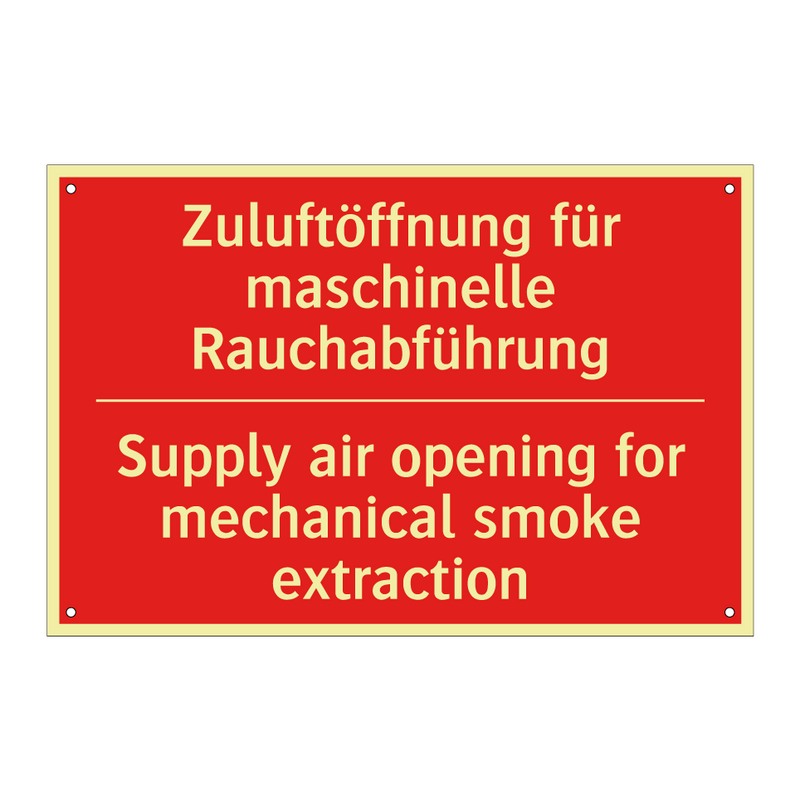 Zuluftöffnung für maschinelle /.../ - Supply air opening for mechanical /.../