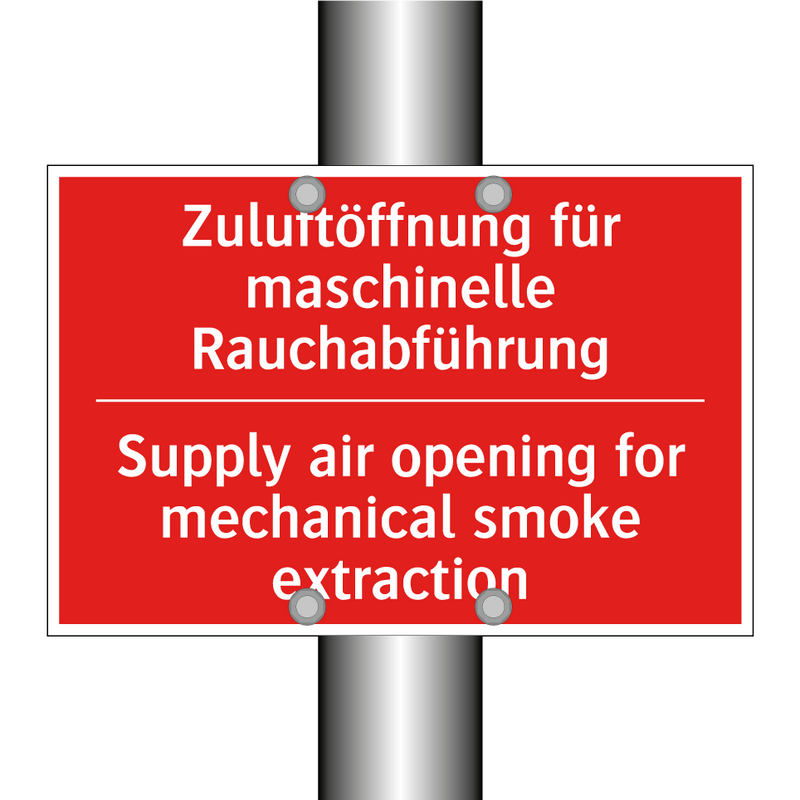 Zuluftöffnung für maschinelle /.../ - Supply air opening for mechanical /.../