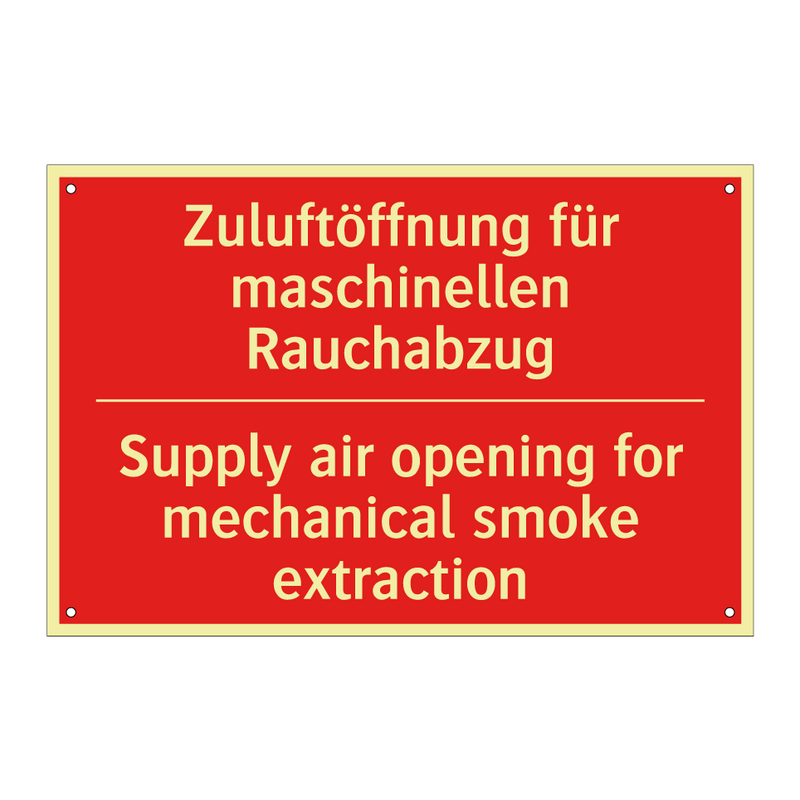 Zuluftöffnung für maschinellen /.../ - Supply air opening for mechanical /.../