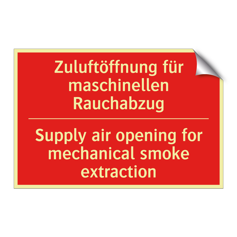 Zuluftöffnung für maschinellen /.../ - Supply air opening for mechanical /.../