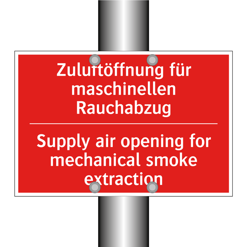 Zuluftöffnung für maschinellen /.../ - Supply air opening for mechanical /.../