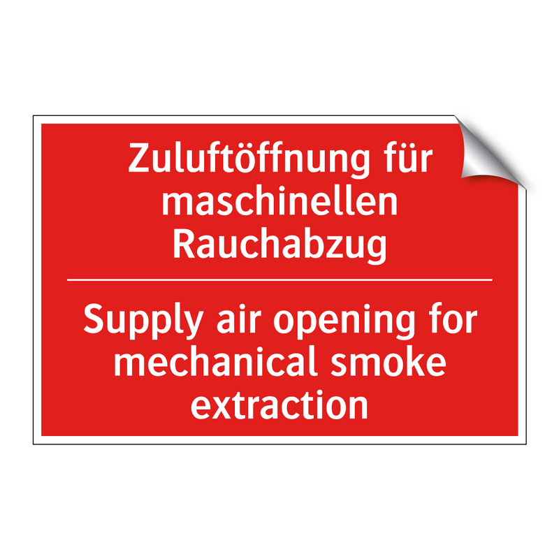 Zuluftöffnung für maschinellen /.../ - Supply air opening for mechanical /.../