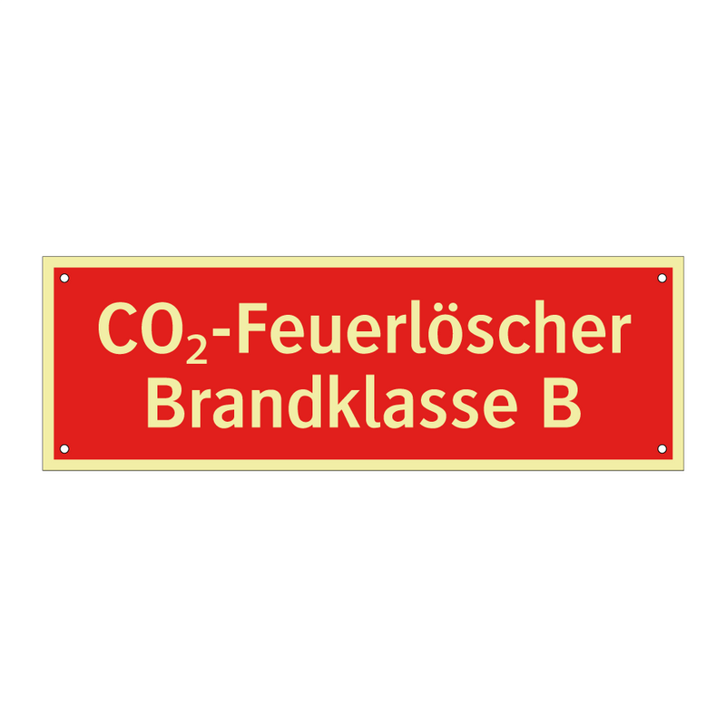 CO₂-Feuerlöscher Brandklasse B