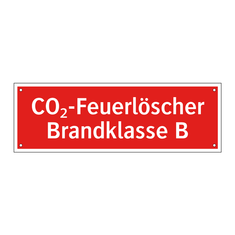 CO₂-Feuerlöscher Brandklasse B