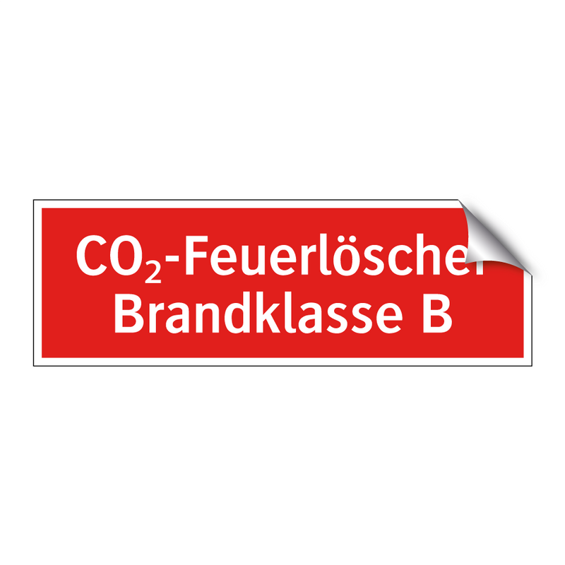 CO₂-Feuerlöscher Brandklasse B