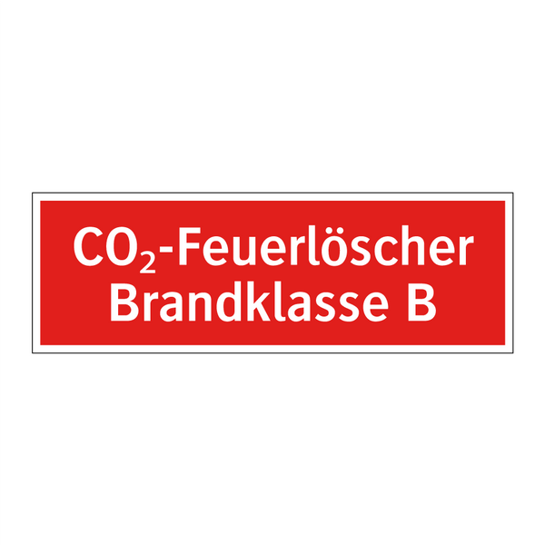 CO₂-Feuerlöscher Brandklasse B