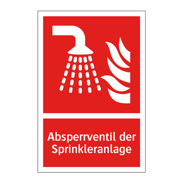 Absperrventil der Sprinkleranlage