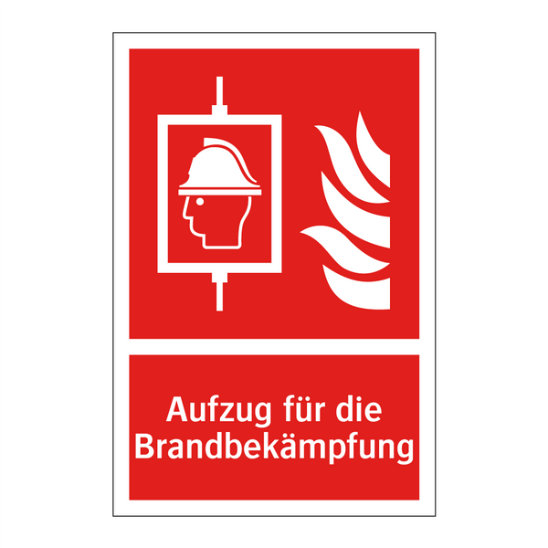 Aufzug für die Brandbekämpfung