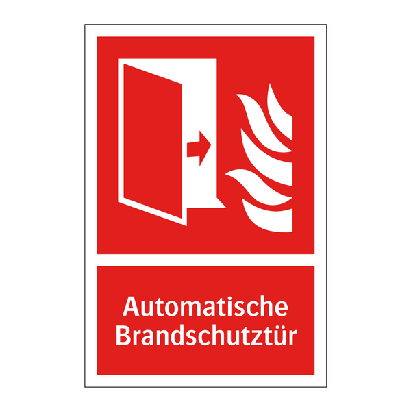 Automatische Brandschutztür