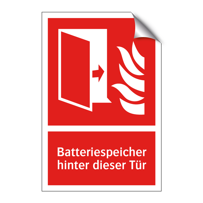 Batteriespeicher hinter dieser Tür