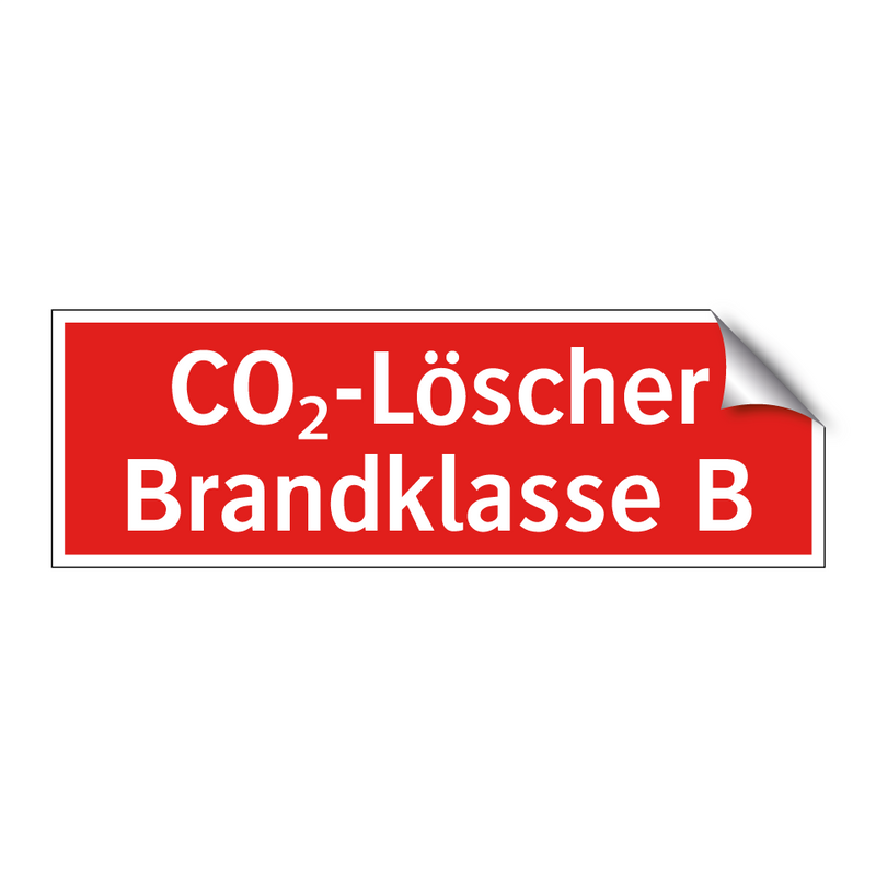 CO₂-Löscher Brandklasse B