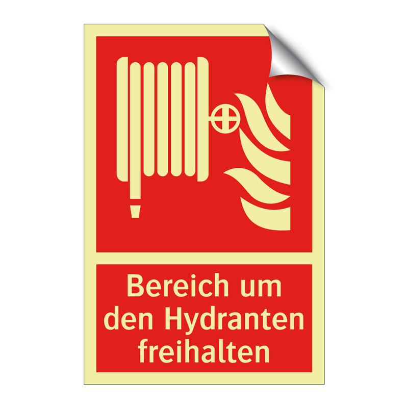 Bereich um den Hydranten freihalten