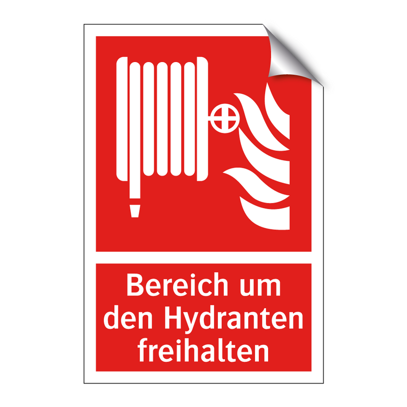 Bereich um den Hydranten freihalten