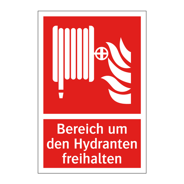 Bereich um den Hydranten freihalten