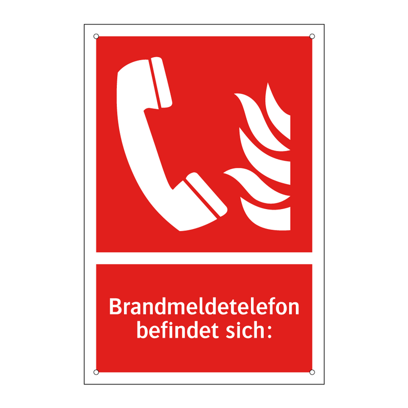 Brandmeldetelefon befindet sich: