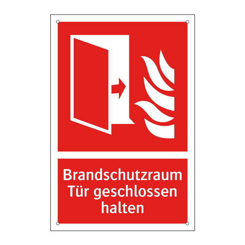 Brandschutzraum Tür geschlossen halten