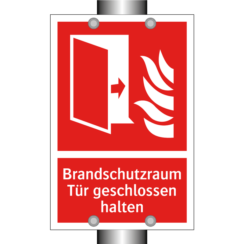 Brandschutzraum Tür geschlossen halten